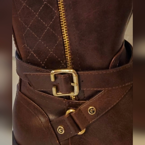 G By Guess Women's Haydin Riding Boot In Brown 6.5 Brand New In Box NWOT - Picture 6 of 8